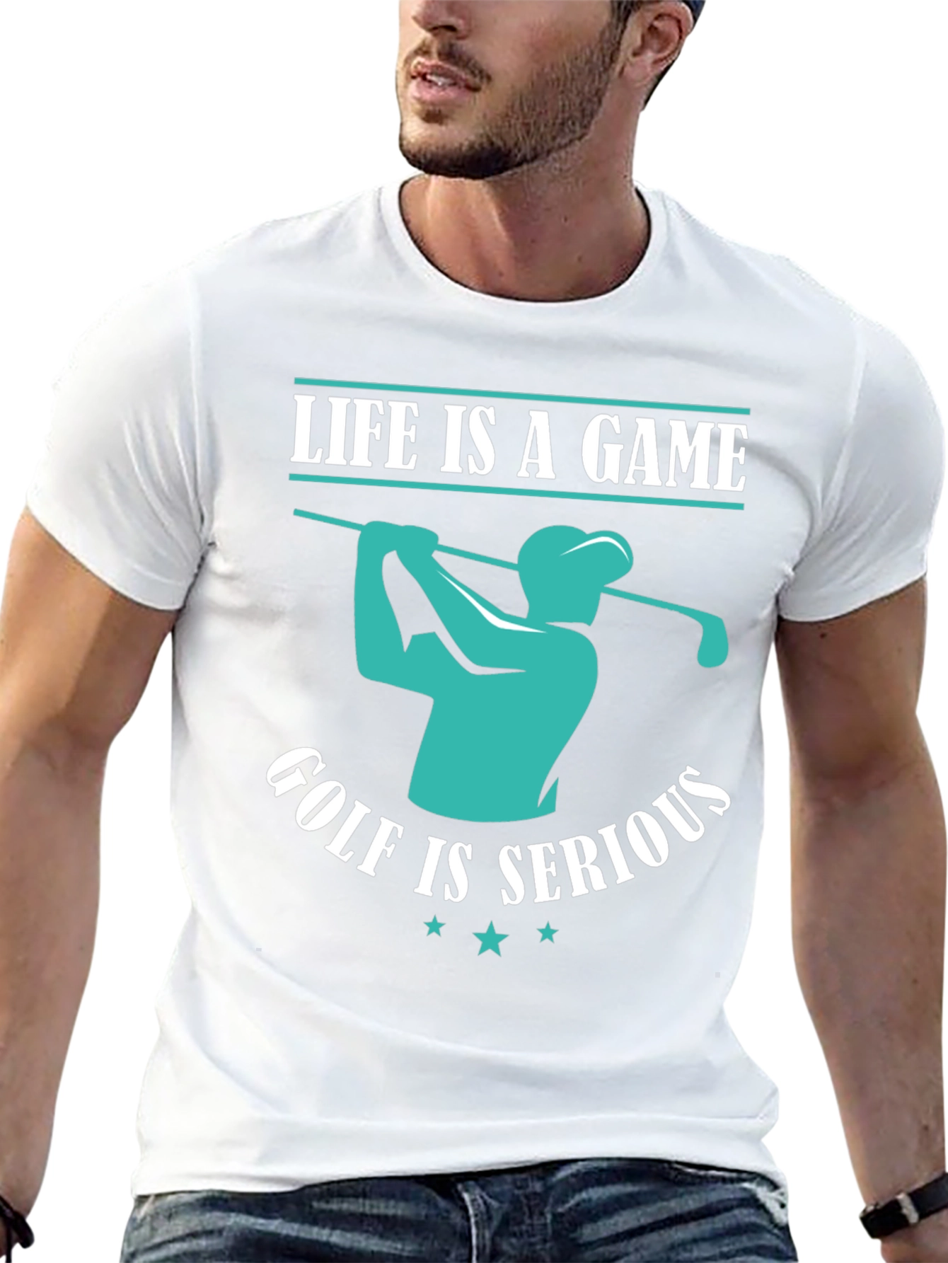 Life is a Game Golf is Serious T-Shirt