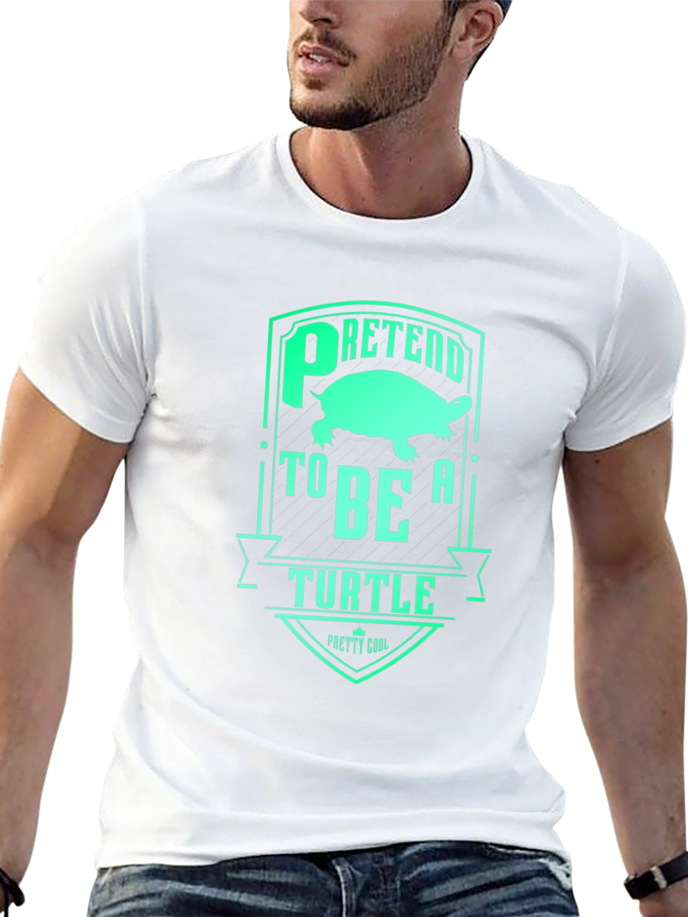 Pretend to Be a Turtle Graphic T-Shirt