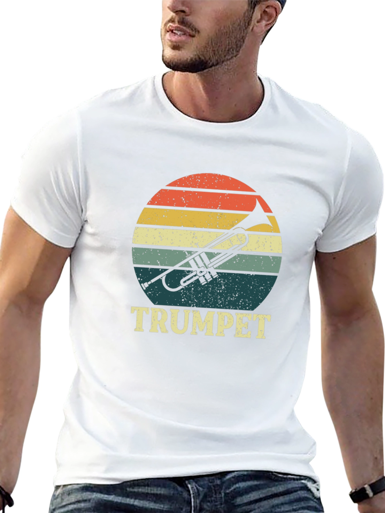 Retro Trumpet Sunset T-Shirt