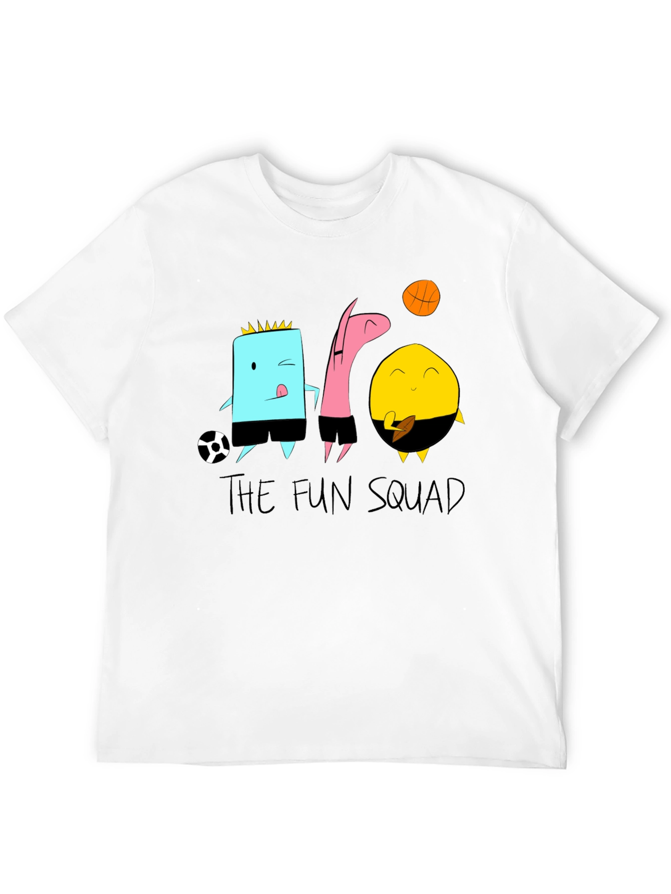 The Fun Squad Black Graphic Tee