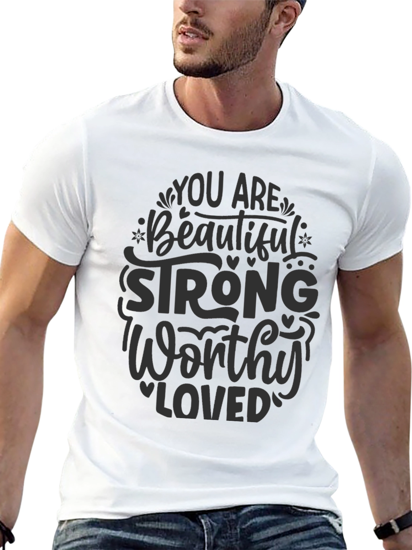 Empowering Message Black T-Shirt