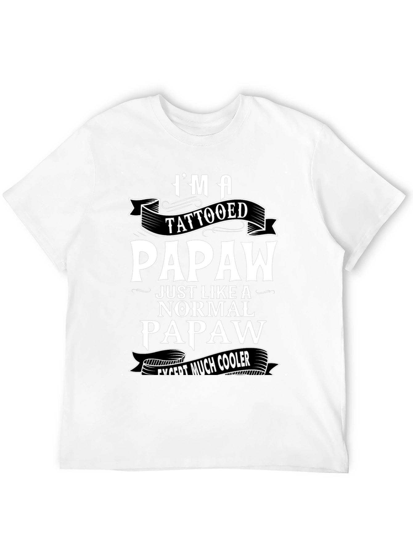 Tattooed Papaw Funny Graphic T-Shirt