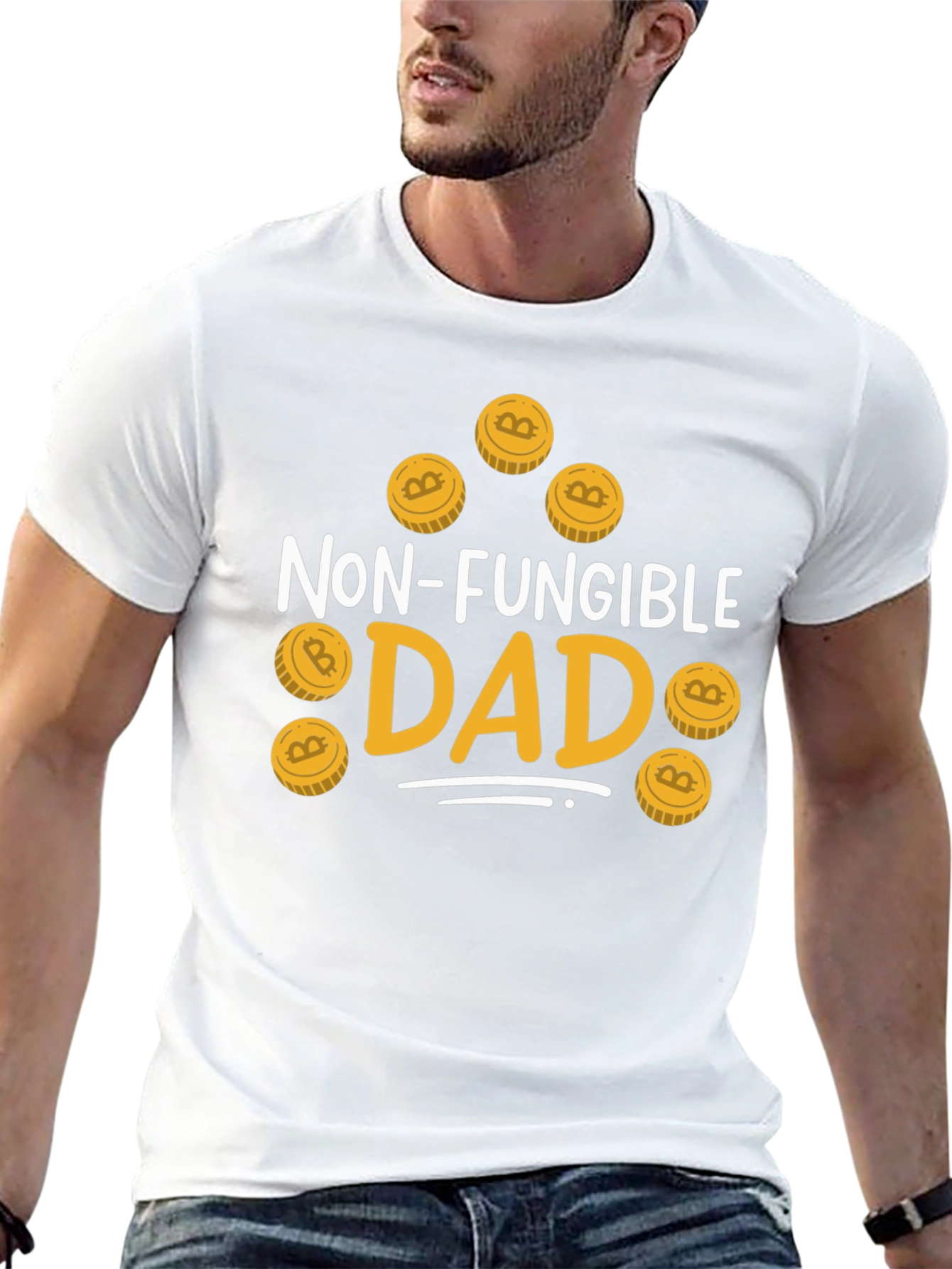 Non-Fungible Dad Bitcoin T-Shirt