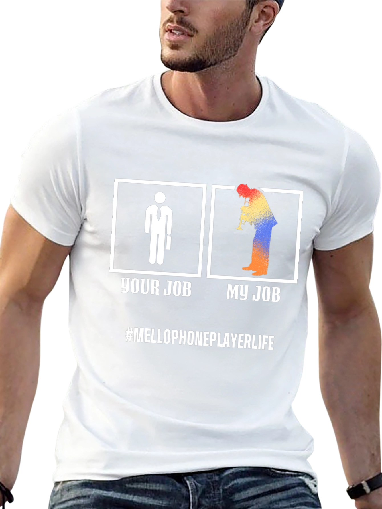 Your Job My Job MelloPhone Player Life T-Shirt