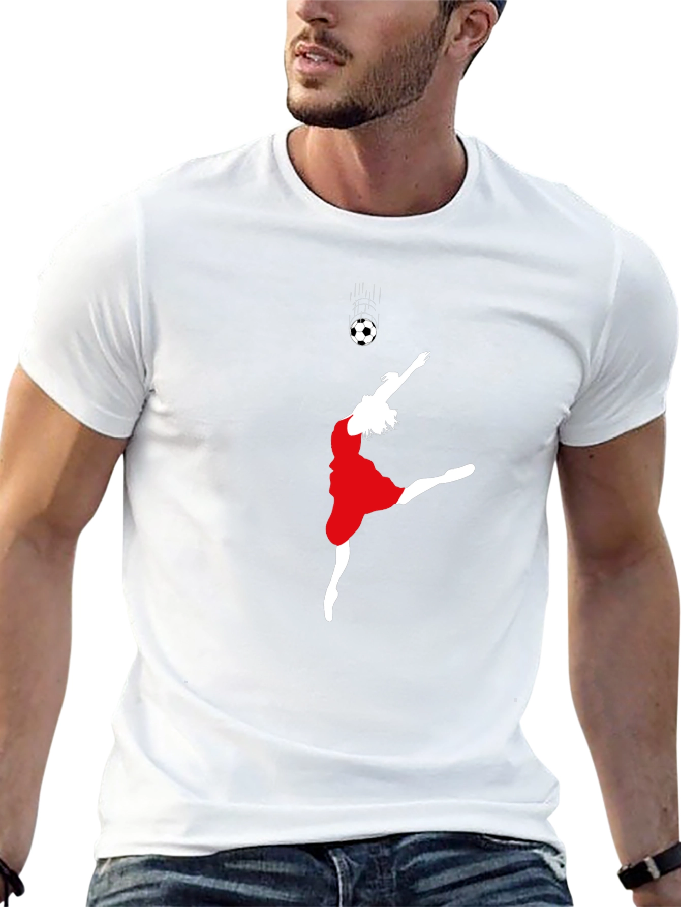 Soccer Dance Graphic Tee - Black
