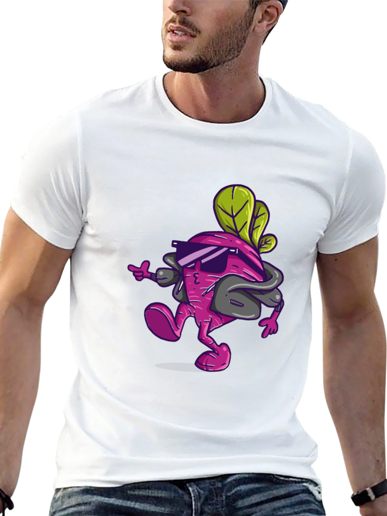 Cool Beet T-Shirt - Cartoon Graphic