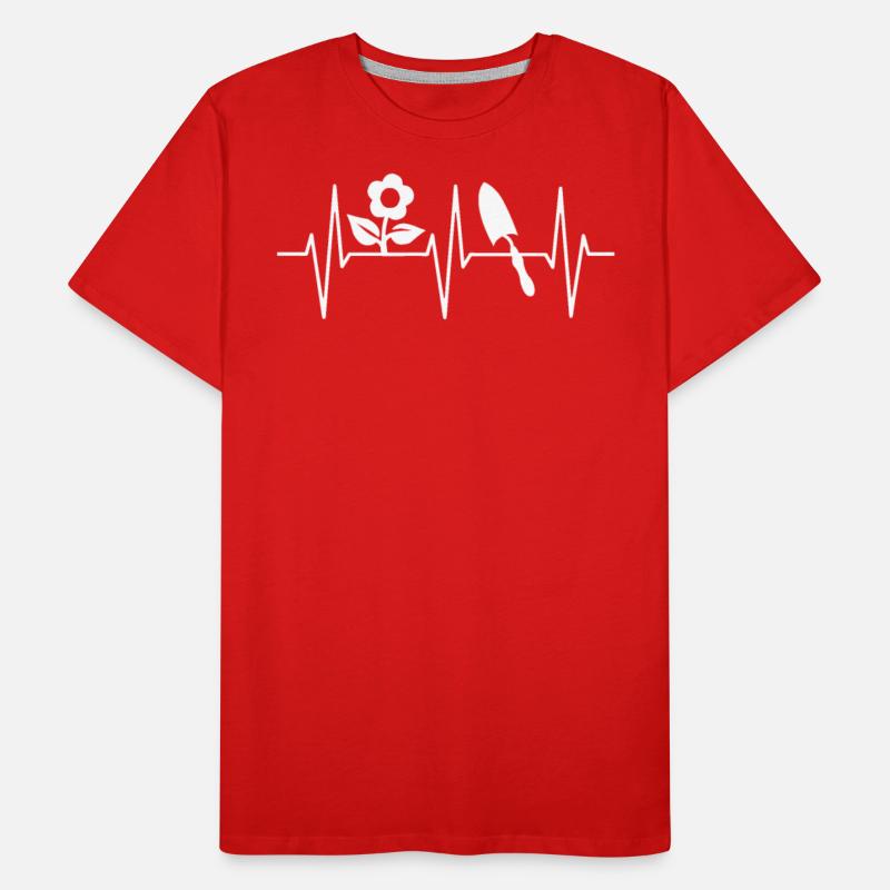 Garden Gardening Gardener EKG Line Gift