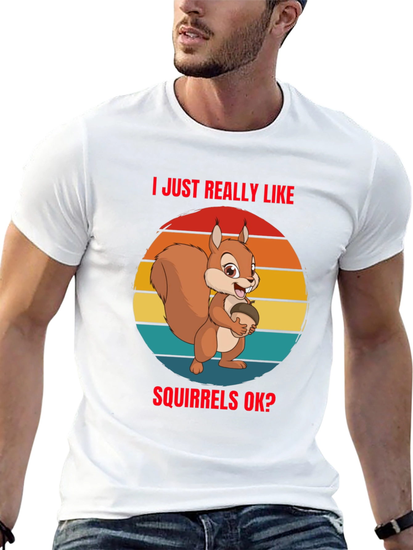 Squirrel Lover Graphic Tee - Black Unisex T-Shirt