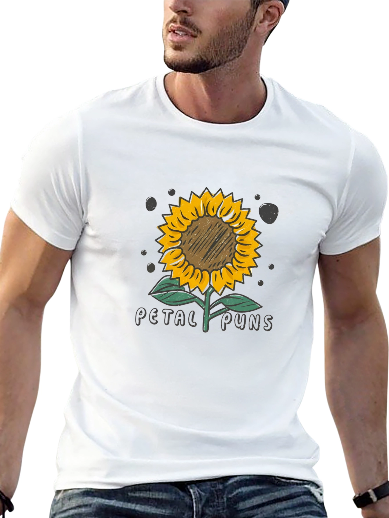 Petal Puns Sunflower Graphic T-Shirt