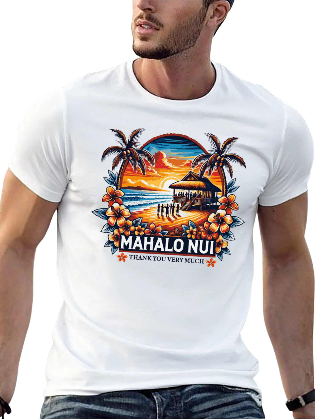 Mahalo Nui Beach T-Shirt