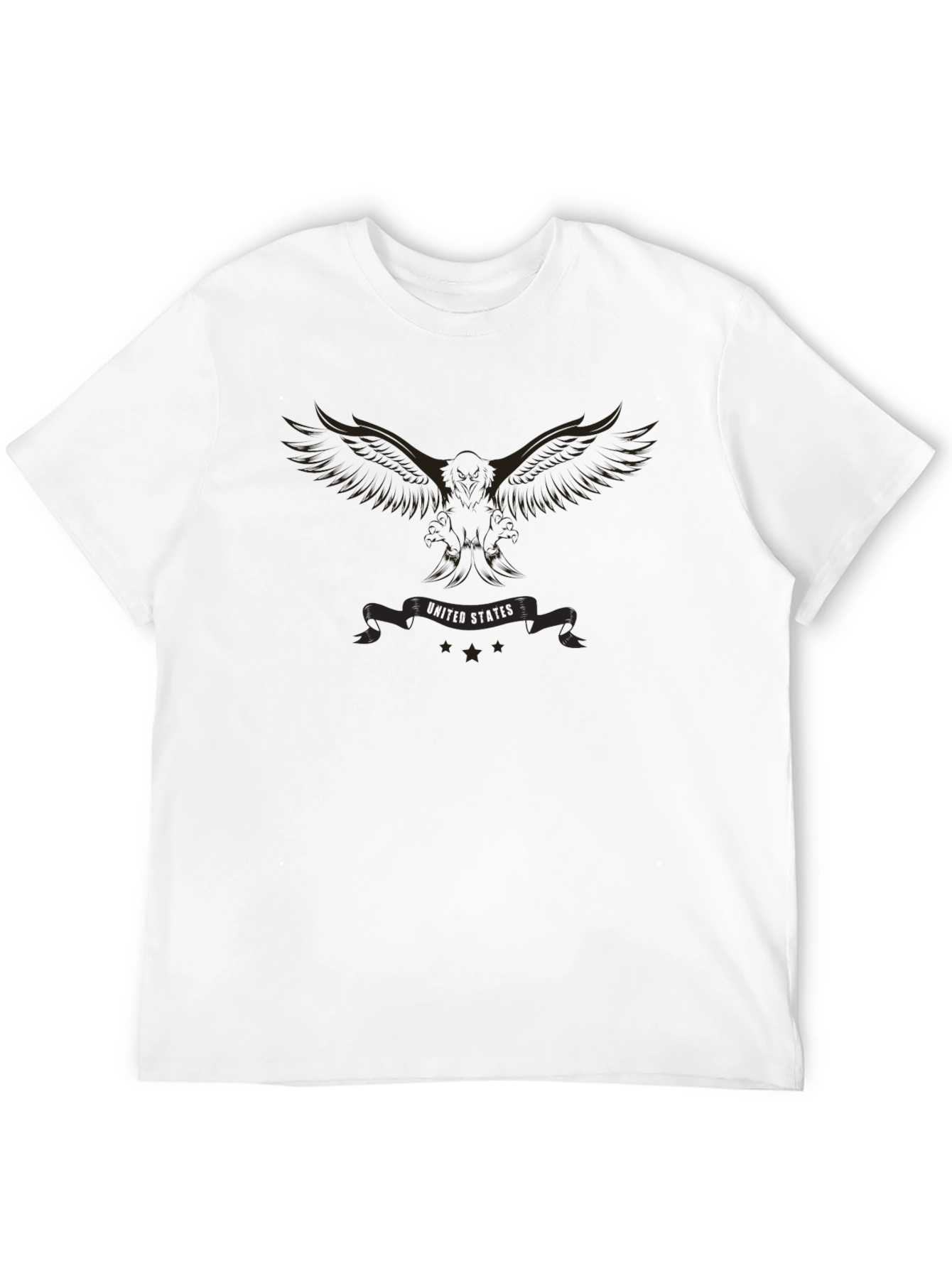 Eagle USA Graphic Print Black T-Shirt
