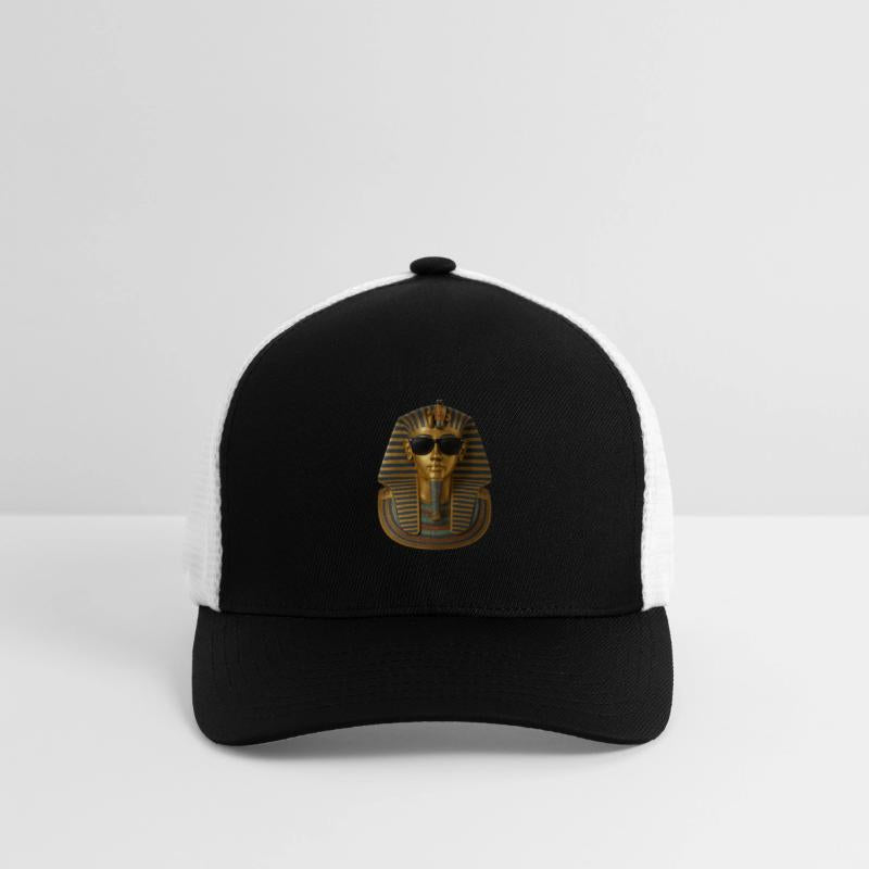 Golden Pharaoh Mask with Sunglasses