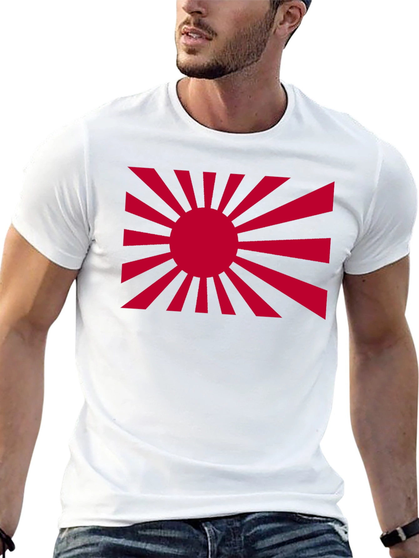 Rising Sun Graphic Tee - Black Cotton Comfort