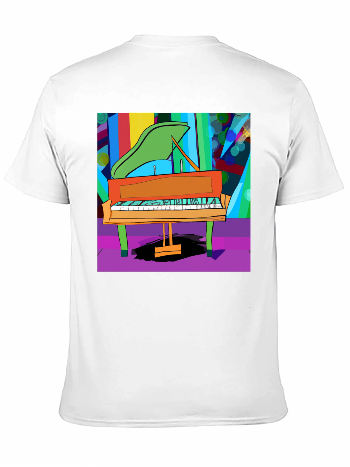 Abstract Piano Graphic Tee - Unisex Soft Cotton Shirt