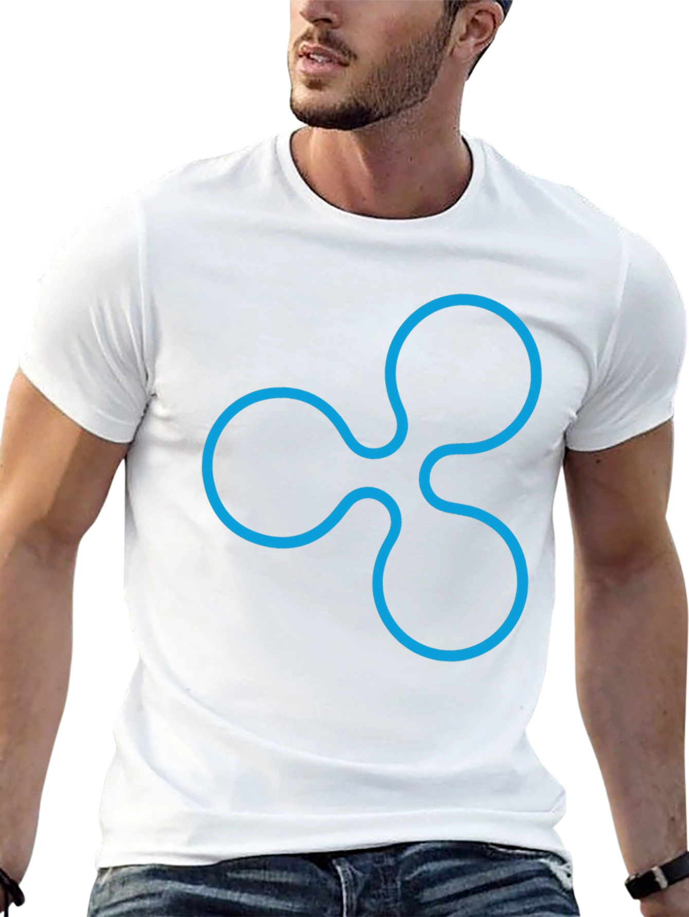 Ripple Cryptocurrency Black T-Shirt