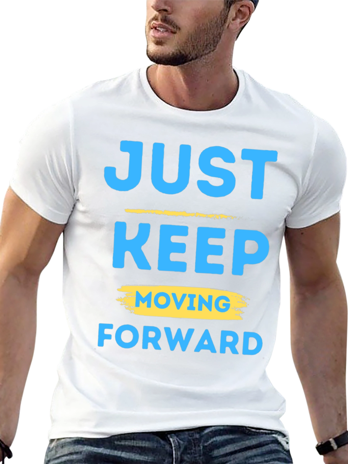 Motivational Graphic T-Shirt: Keep Moving Forward