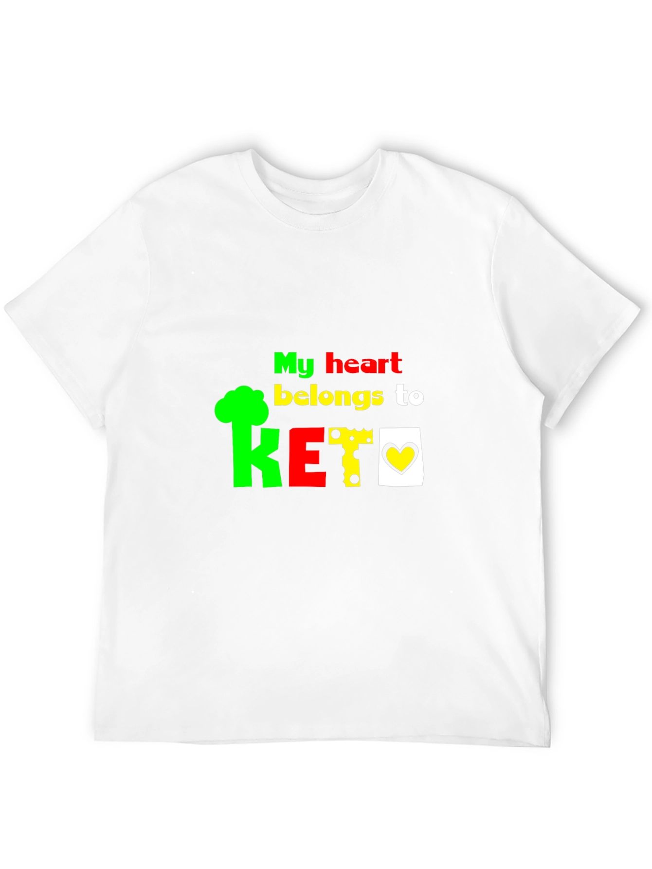 My Heart Belongs To Keto Black T-Shirt