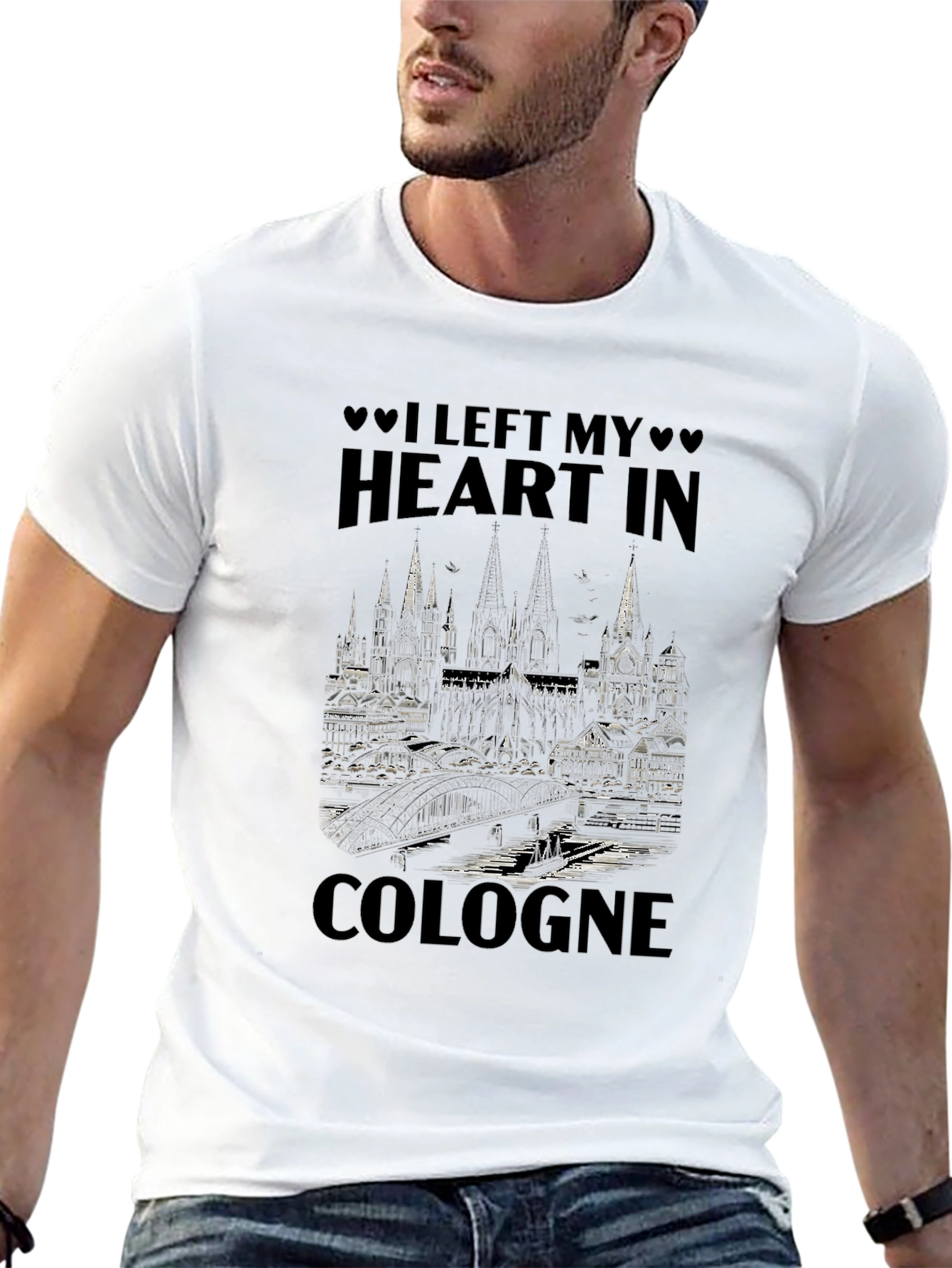 Cologne Cityscape Graphic T-Shirt