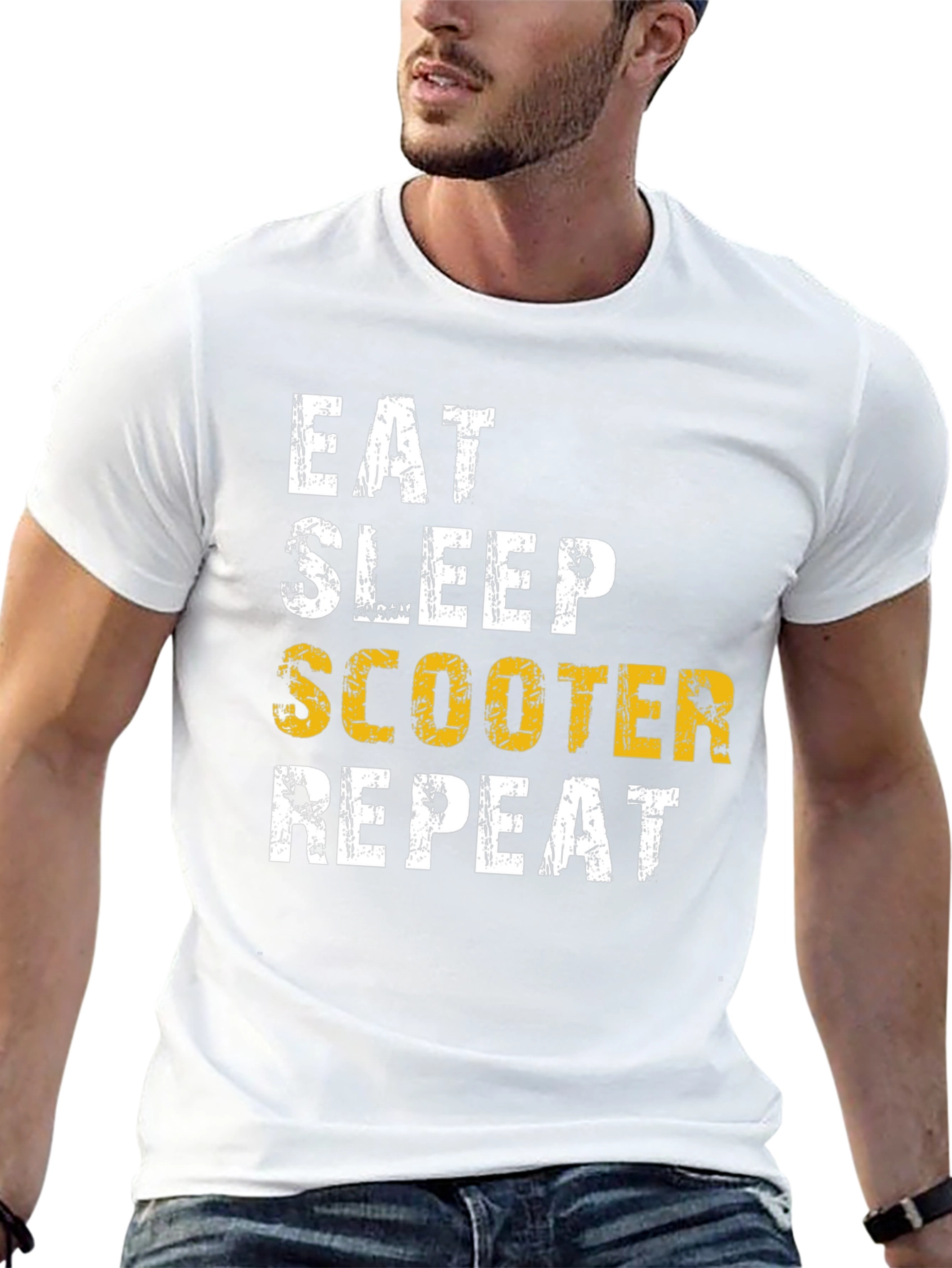 Eat Sleep Scooter Repeat T-Shirt