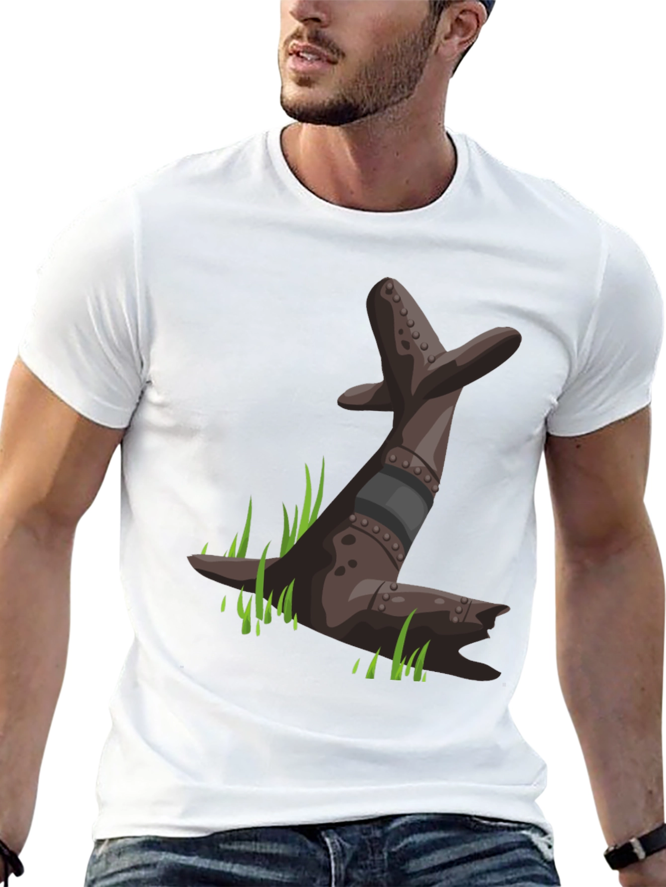 Black T-Shirt with Seal Graphic