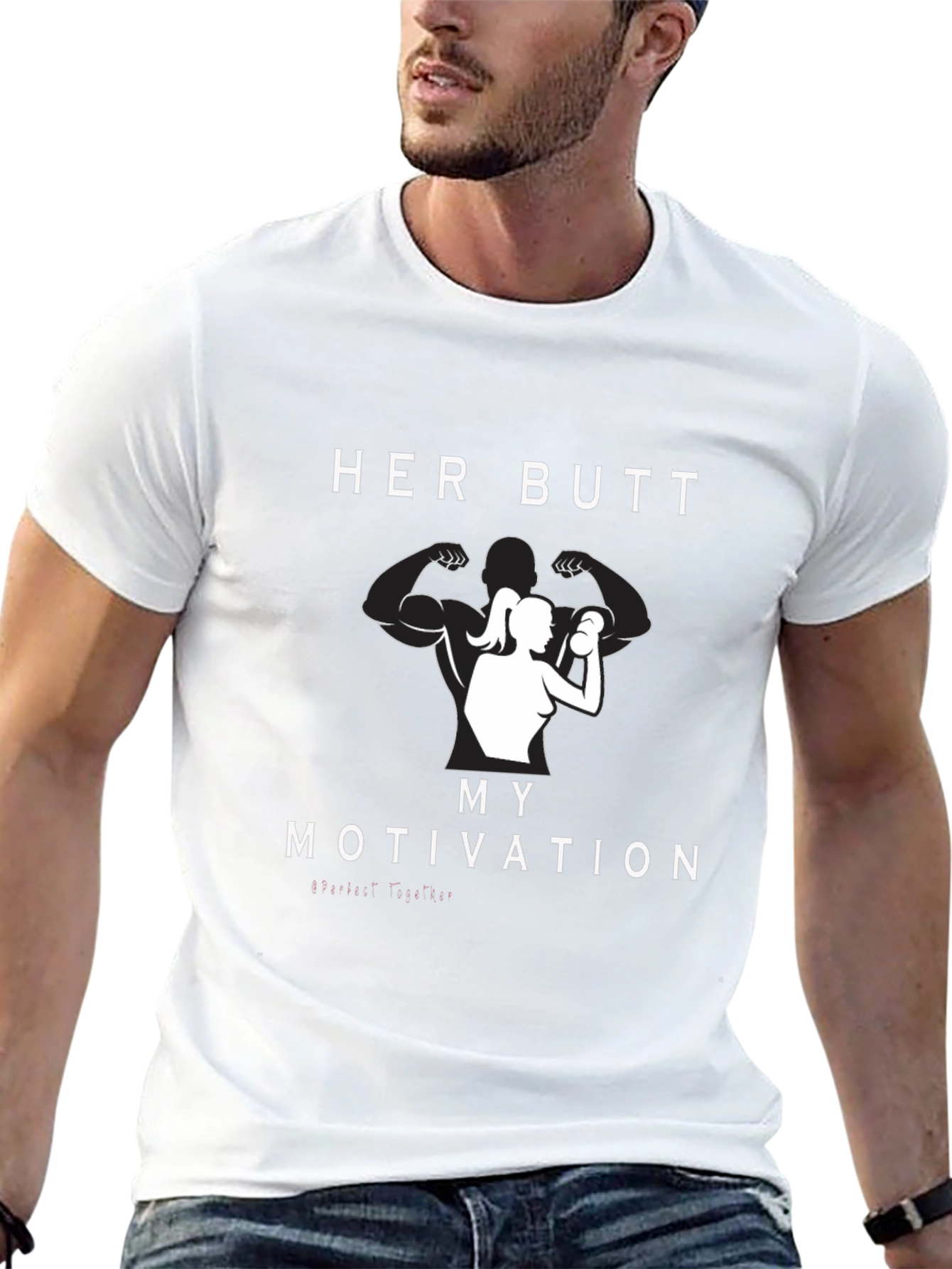 Her Butt My Motivation Graphic Tee