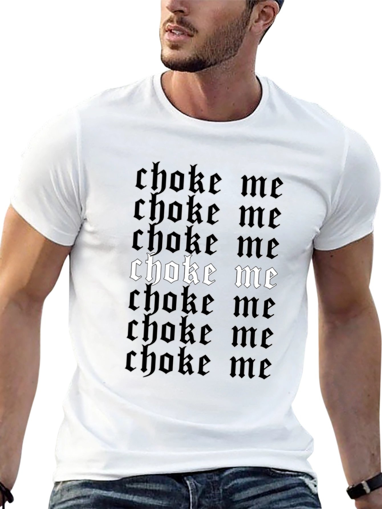 Choke Me T-Shirt - Bold Gothic Design