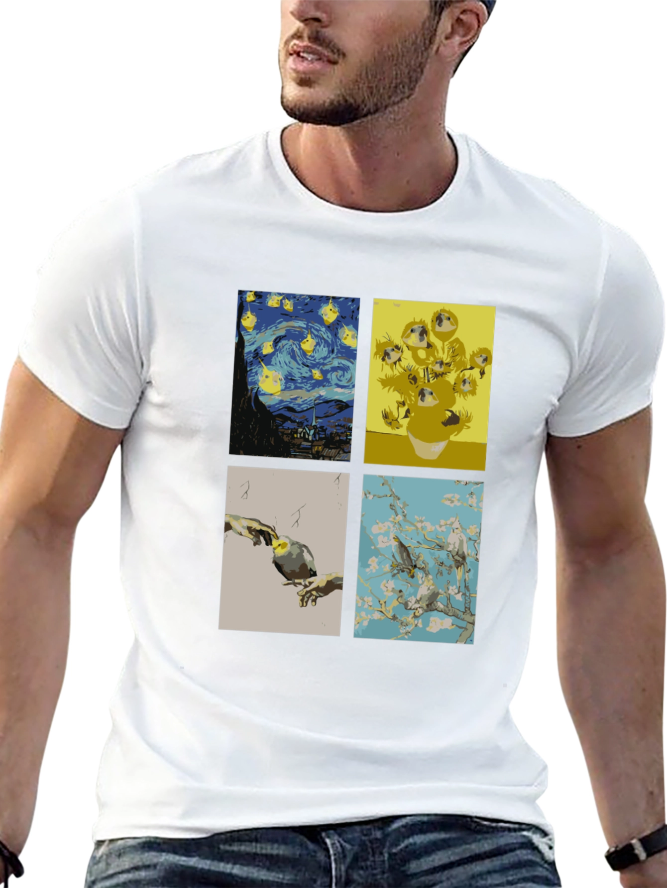 Artistic Pet Lover T-Shirt - Unique Graphic Tee