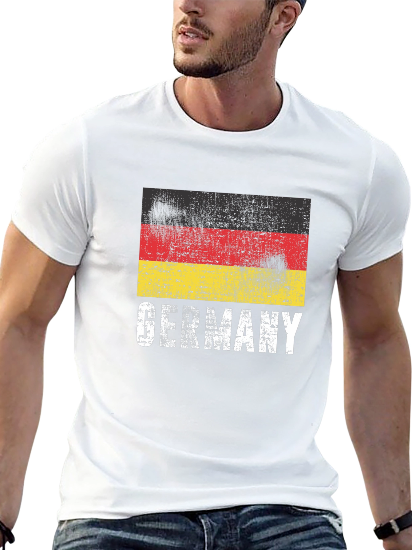 Germany Flag Graphic Tee - Distressed Print