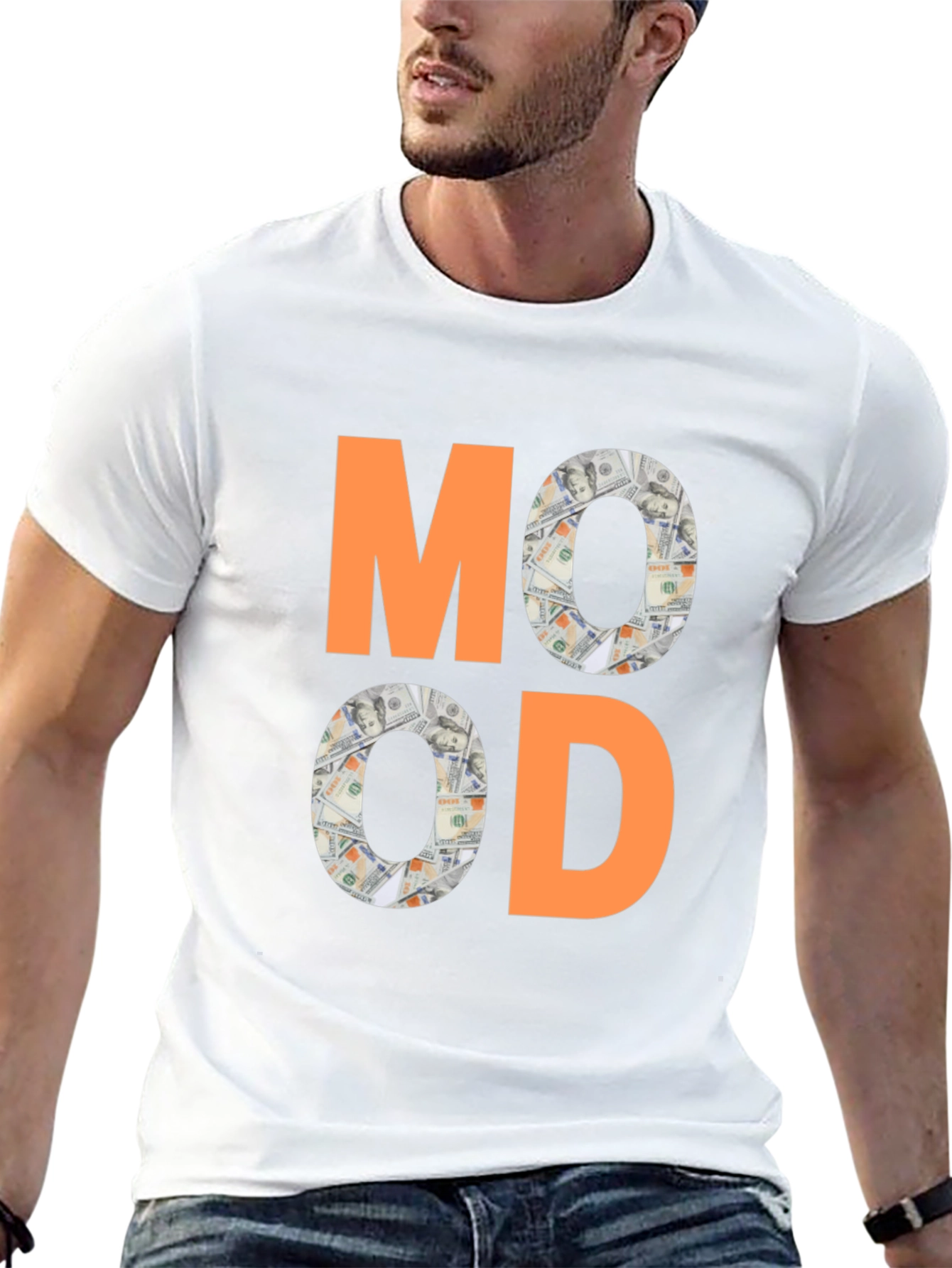 Mood Money Graphic Tee - Black Cotton T-Shirt
