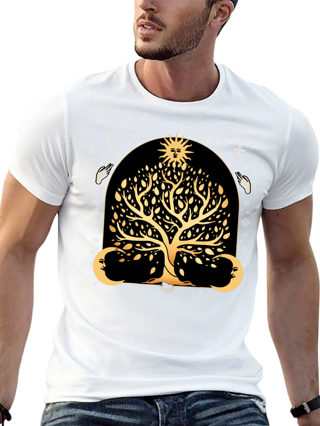 Mystic Tree of Life Black T-Shirt