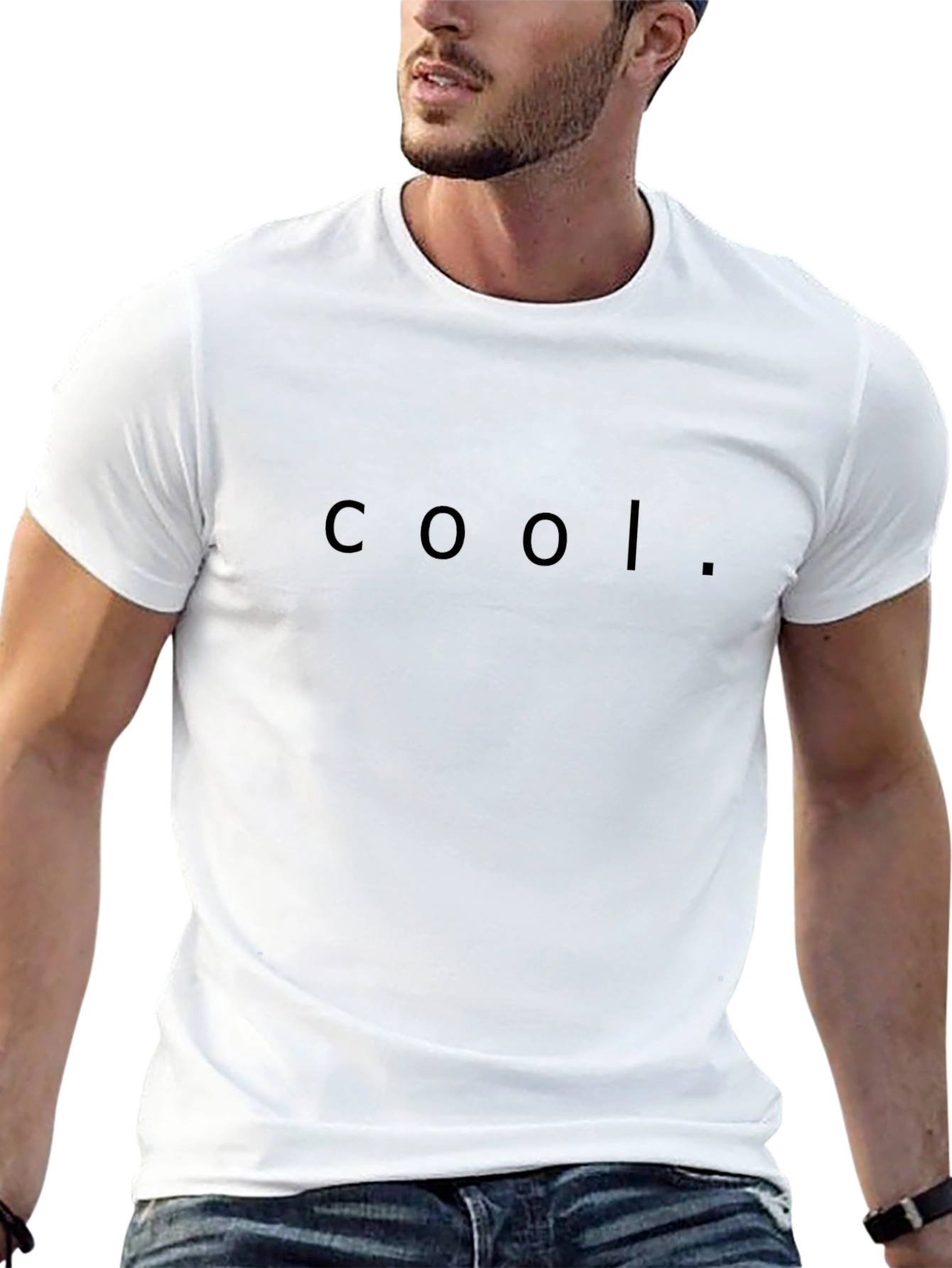 Cool Graphic Print Black T-Shirt