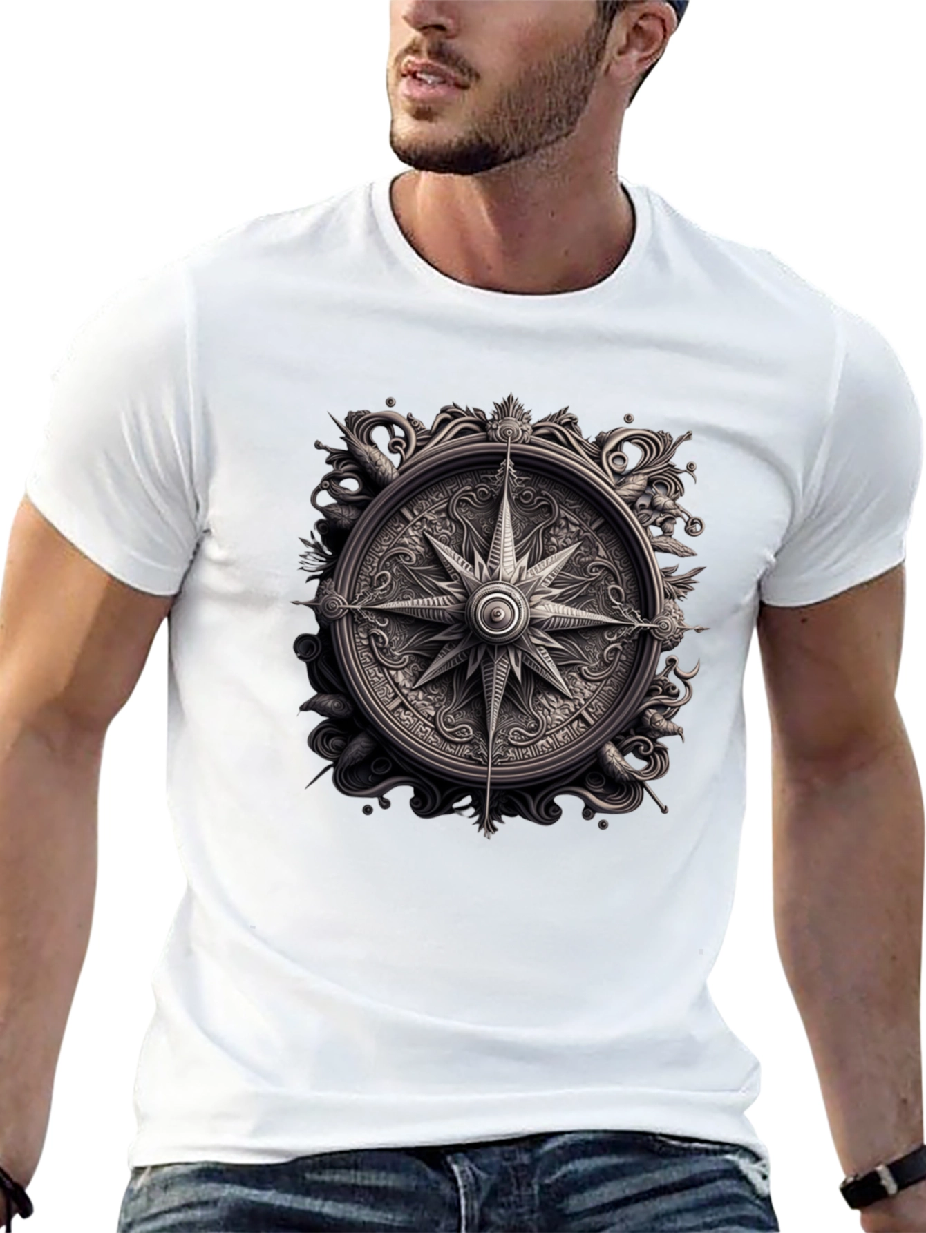 Nautical Compass Graphic Tee