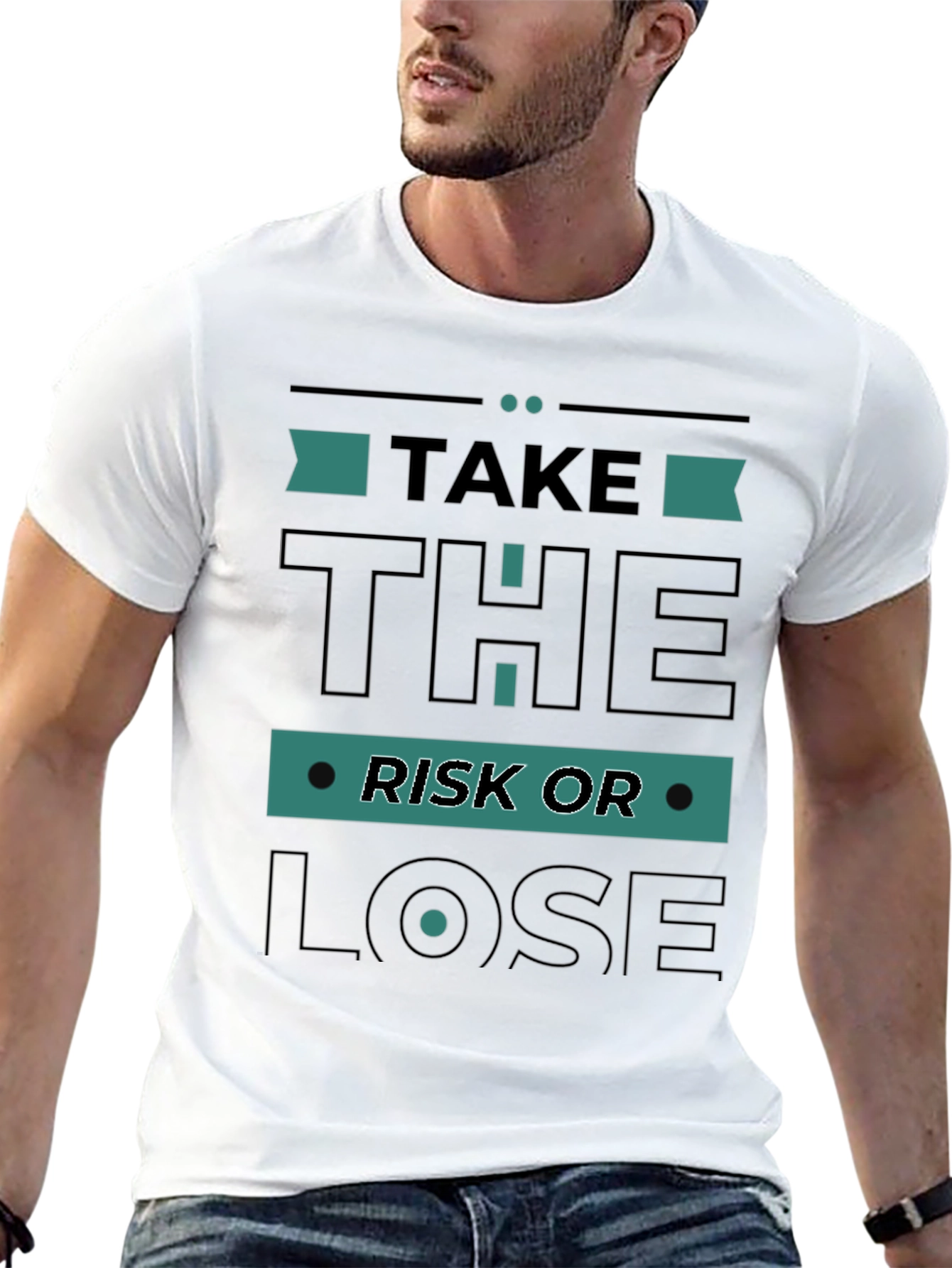Take the Risk T-Shirt - Motivation Casual Comfortable