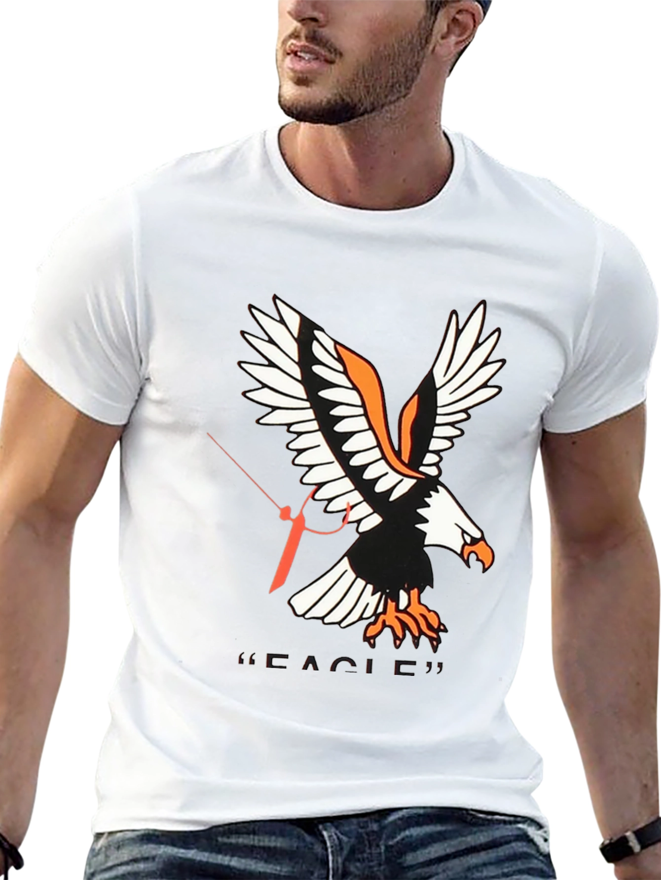 Eagle Graphic Tee - Stylish Mens Black T-Shirt
