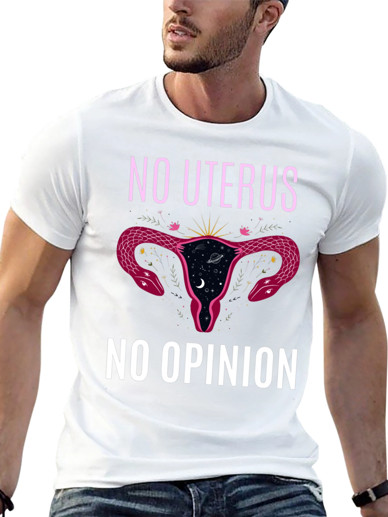 No Uterus No Opinion Black Graphic Tee
