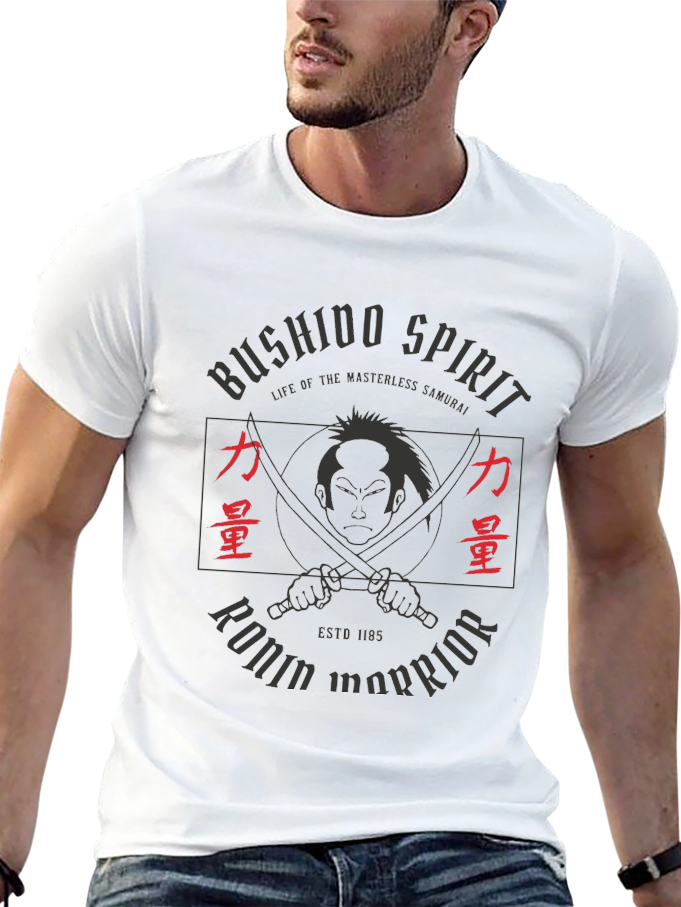 Bushido Spirit Ronin Warrior Graphic T-Shirt