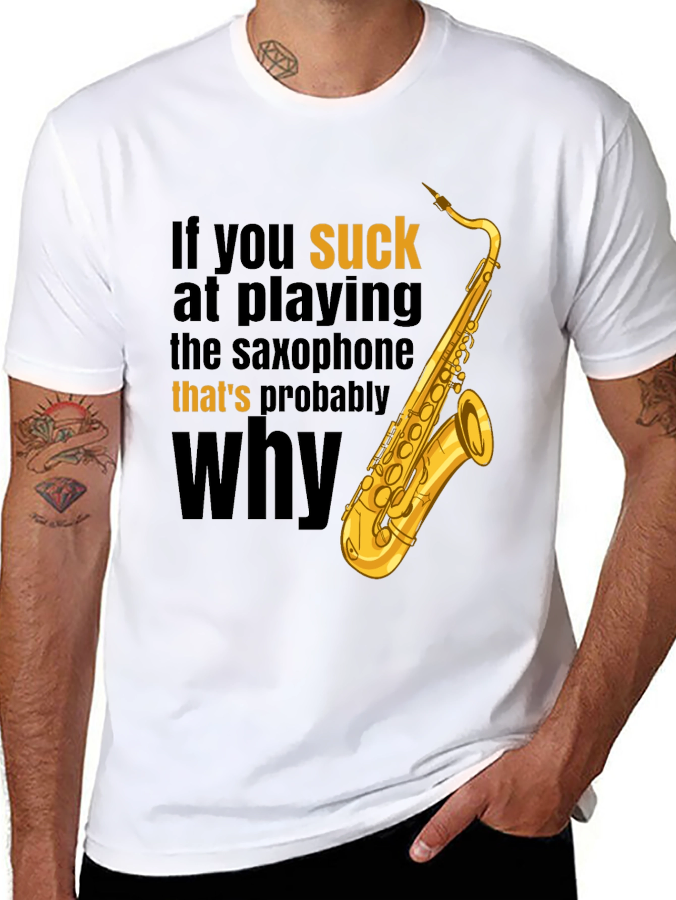 Saxophone Player Humor T-Shirt - Thats Probably Why