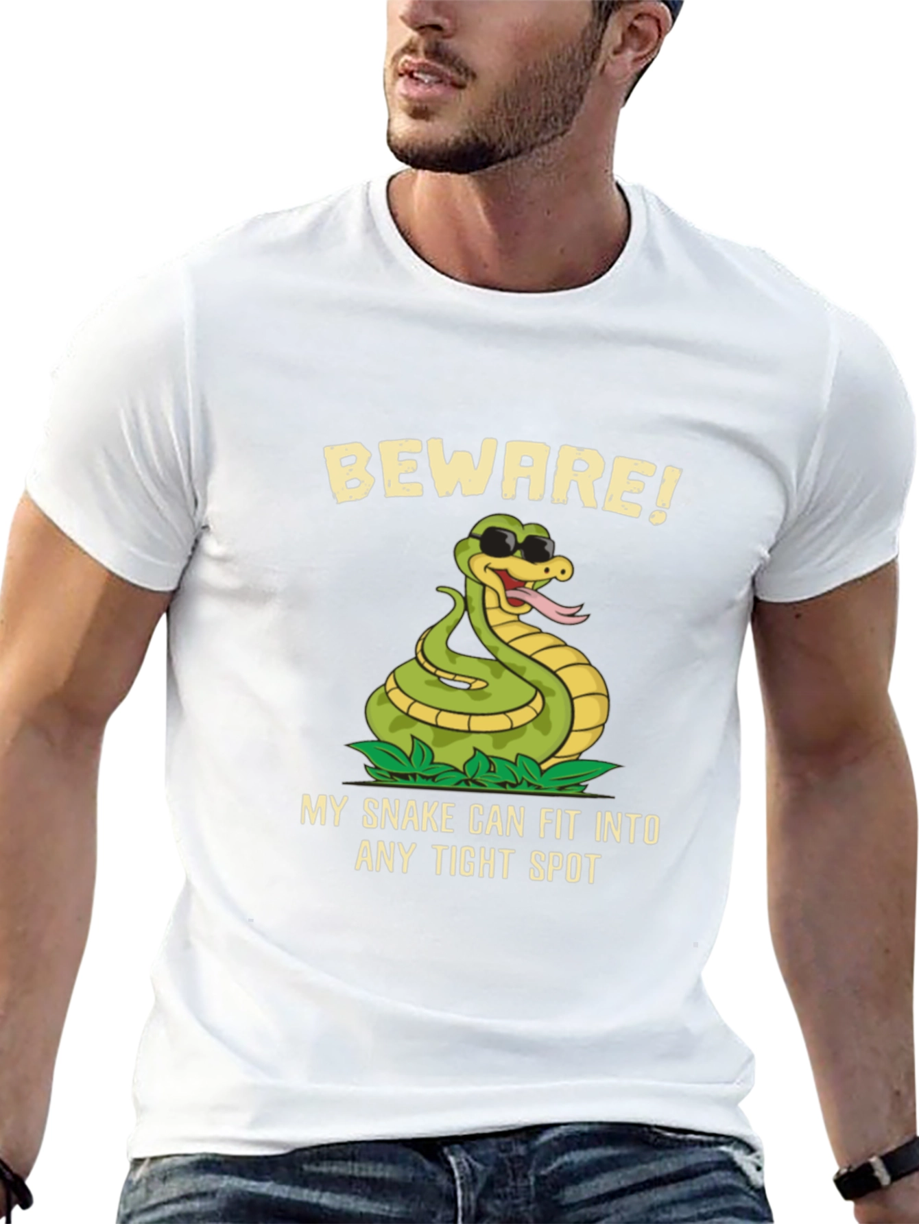 Beware! Snake T-Shirt - Funny Graphic Tee