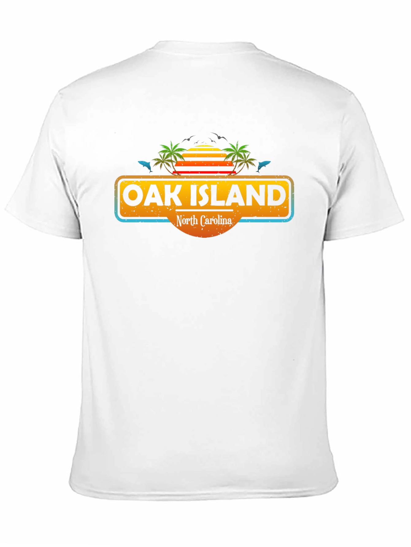 Oak Island North Carolina Tee - Tropical Vibes