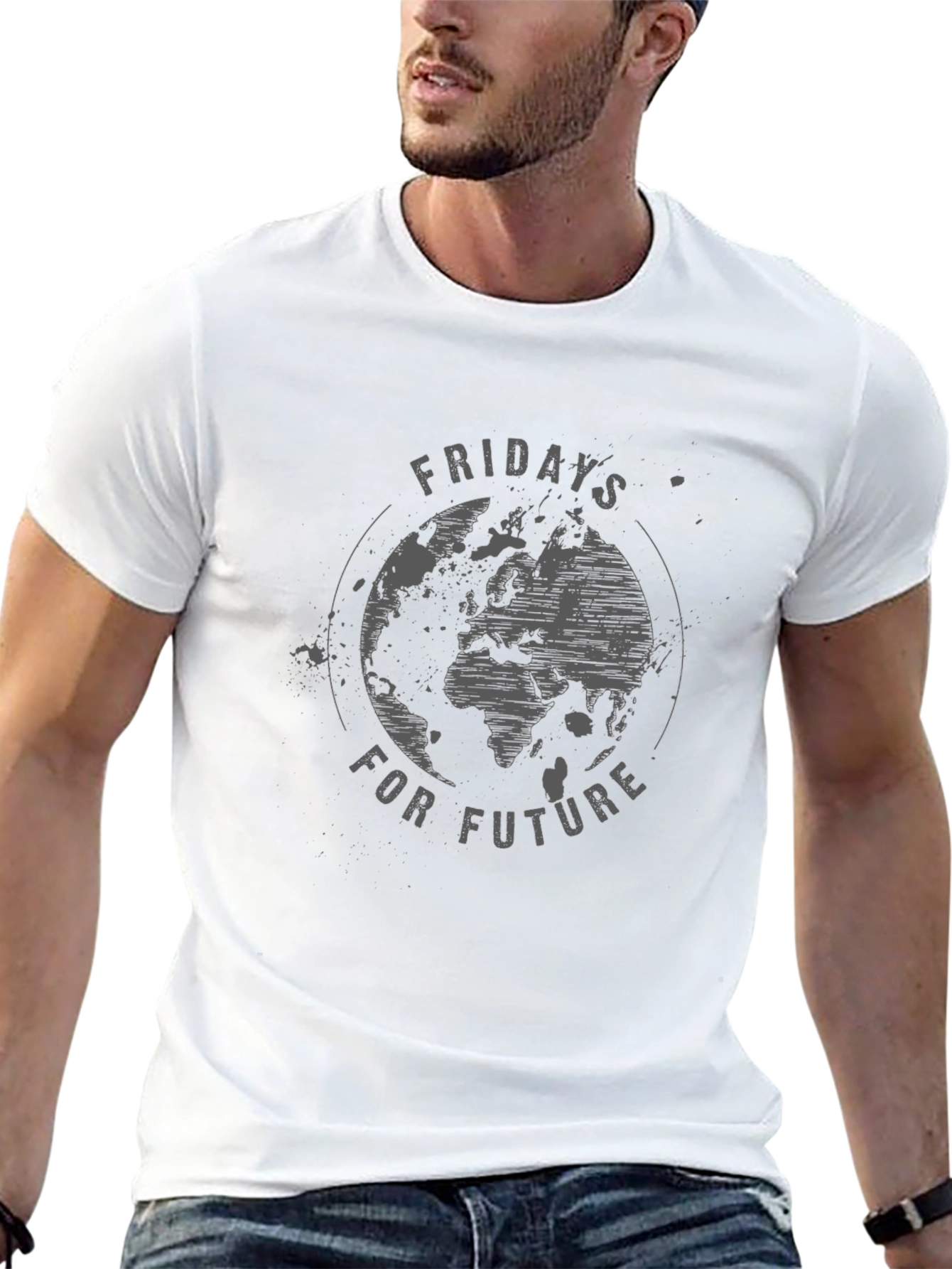 Fridays for Future Earth Graphic Tee - Black