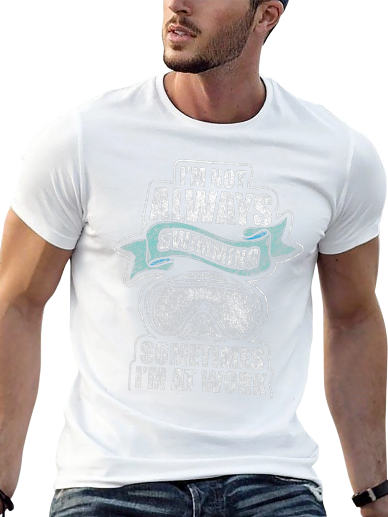 Im Not Always Swimming Mens Graphic T-Shirt