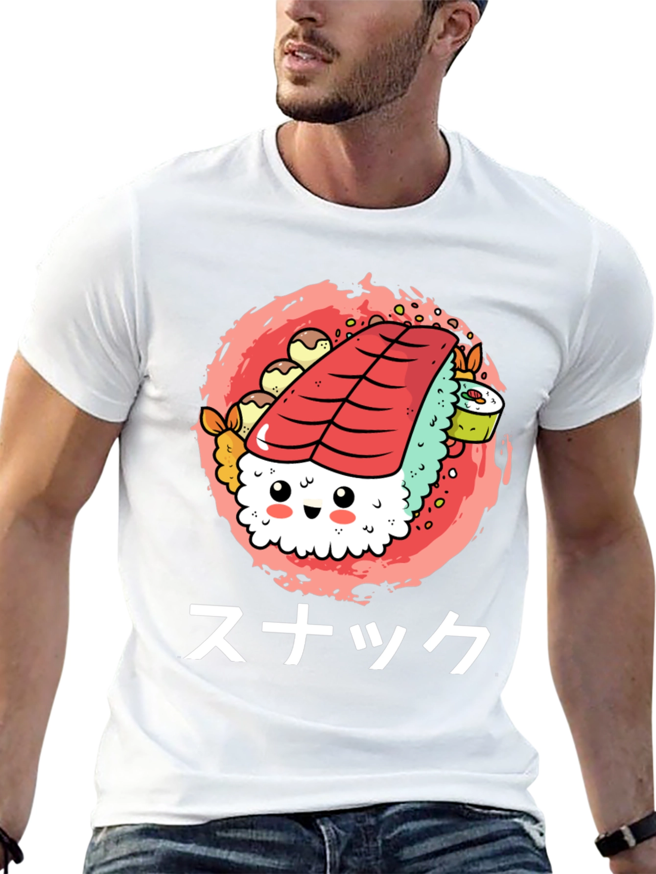 Sushi Snack Graphic Tee - Cute & Fun!