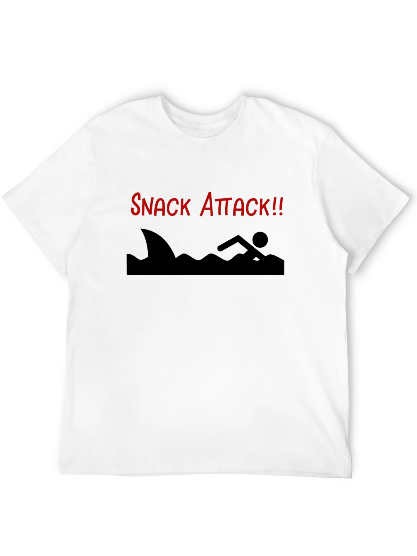Snack Attack Graphic T-Shirt - Shark Humor Tee