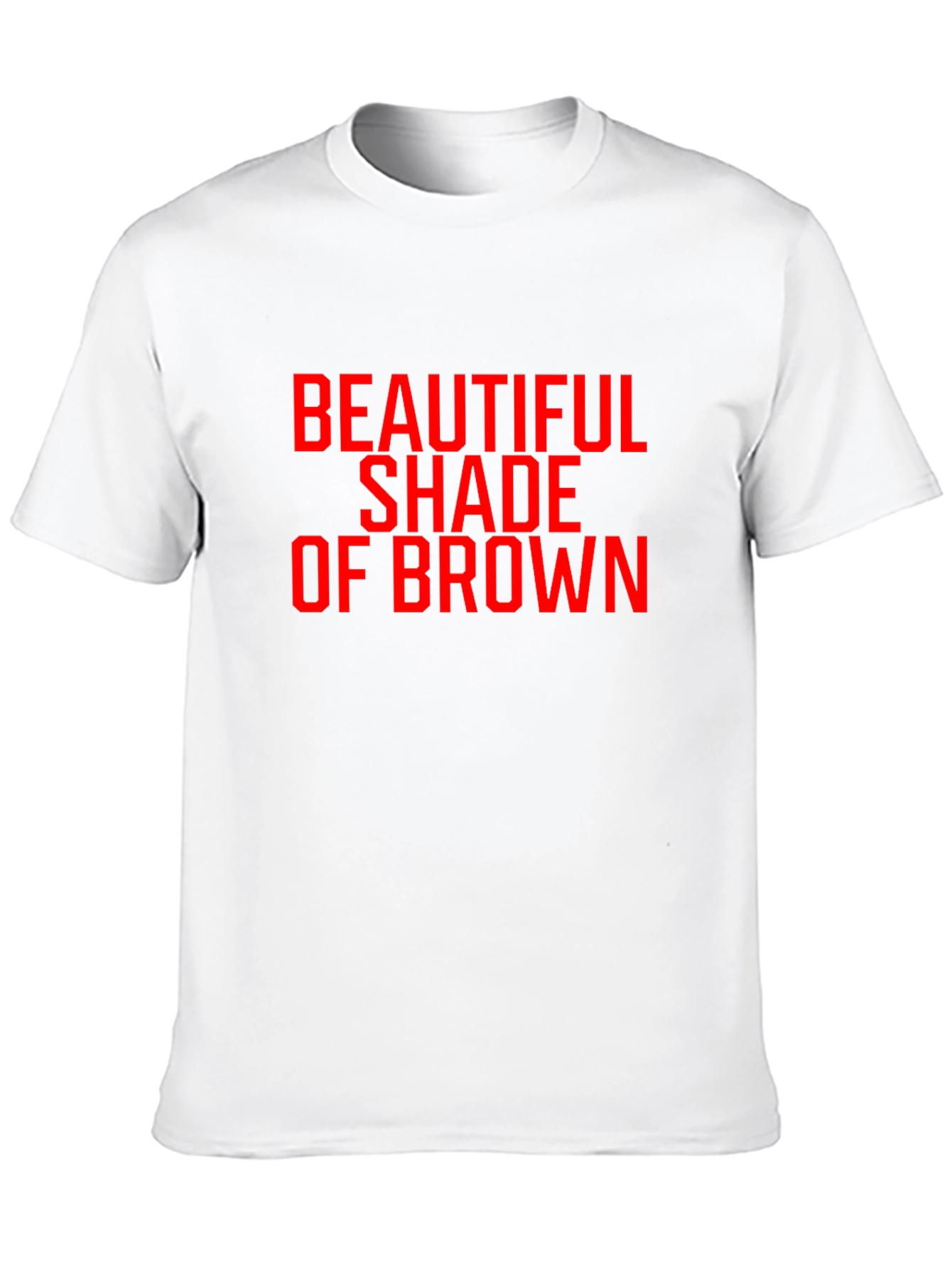 Beautiful Shade of Brown Graphic Tee - Black