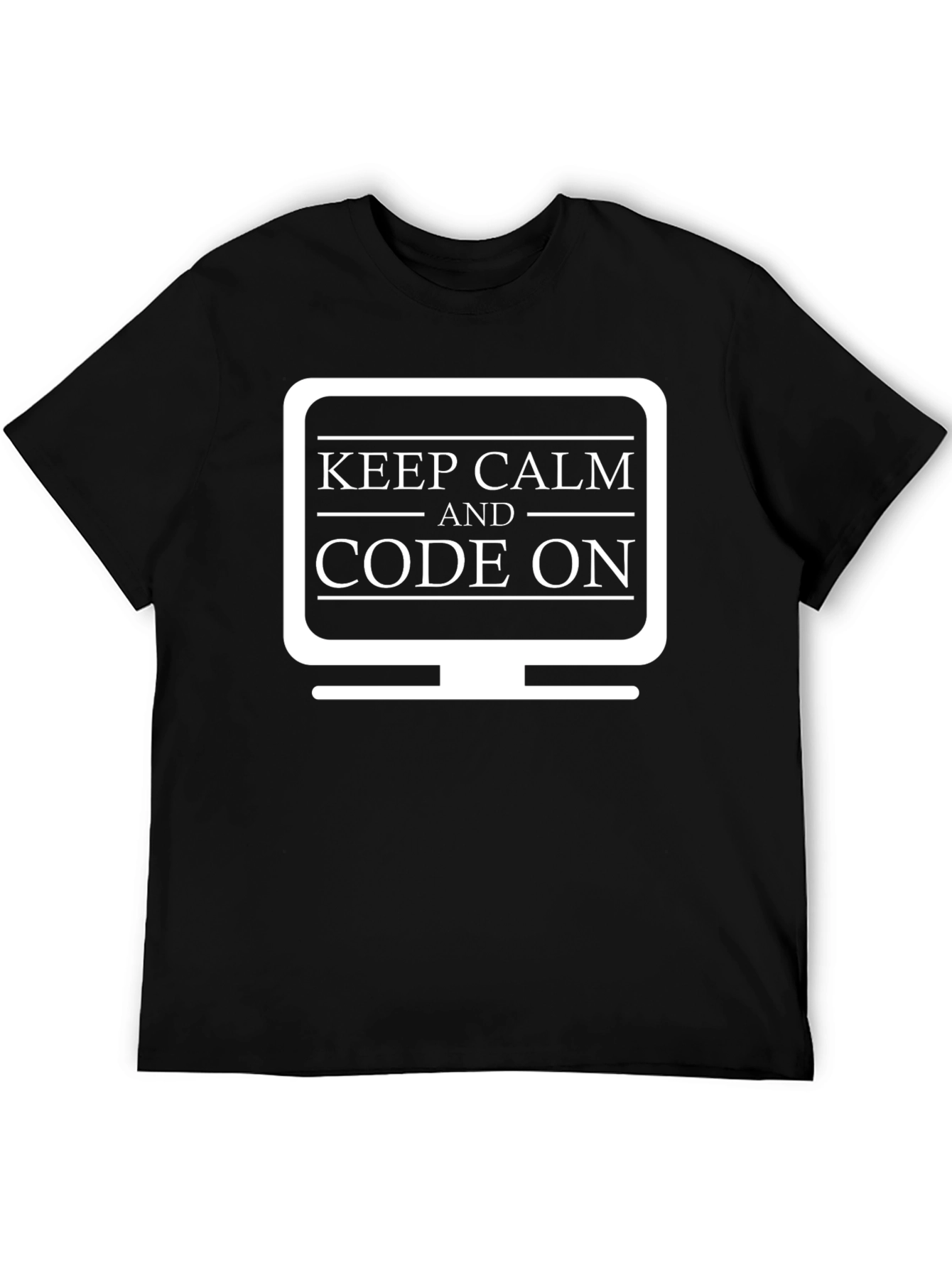 Keep Calm Code On Programmer T-Shirt