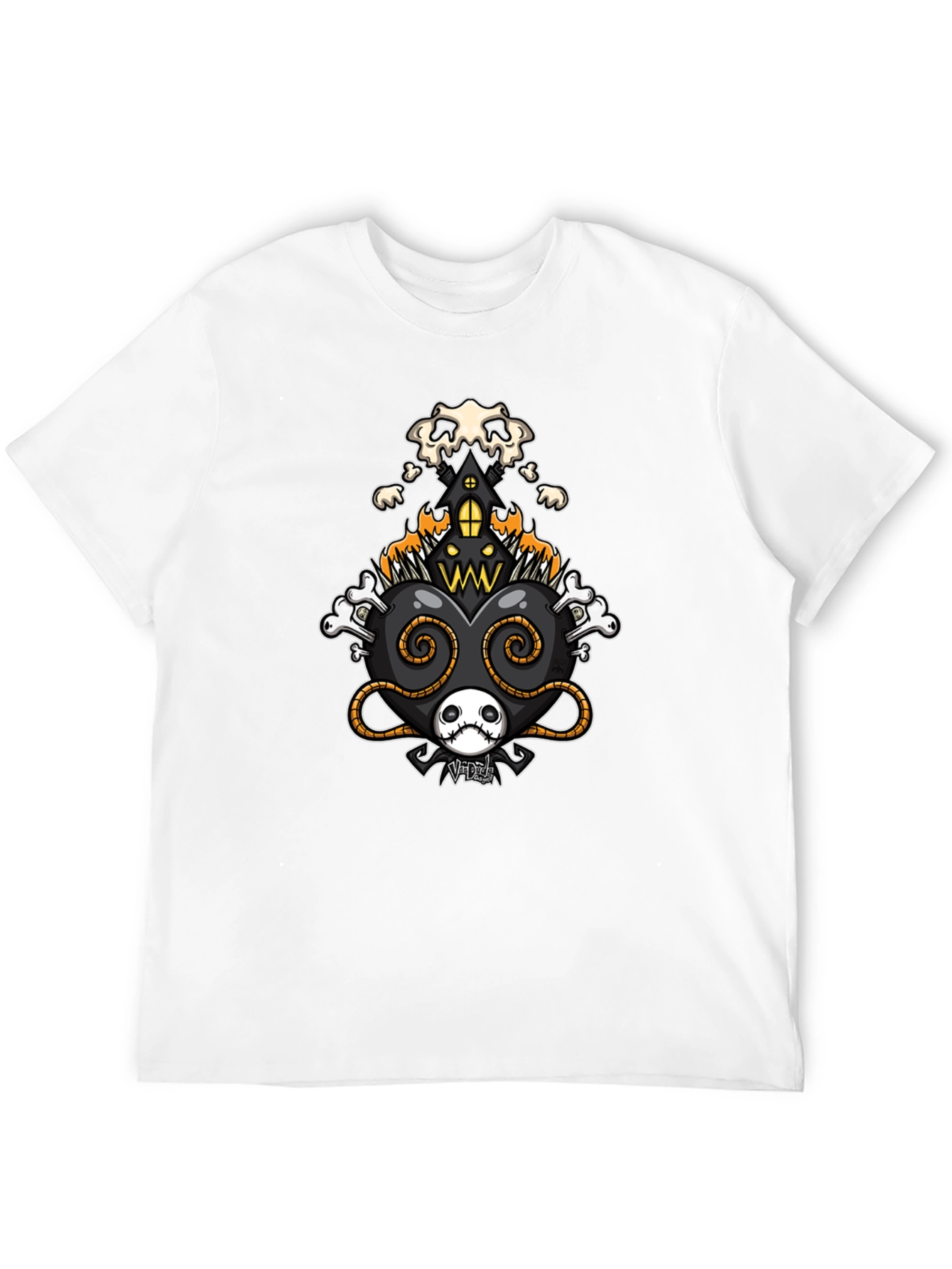 Creepy Cool Heart Halloween T-Shirt
