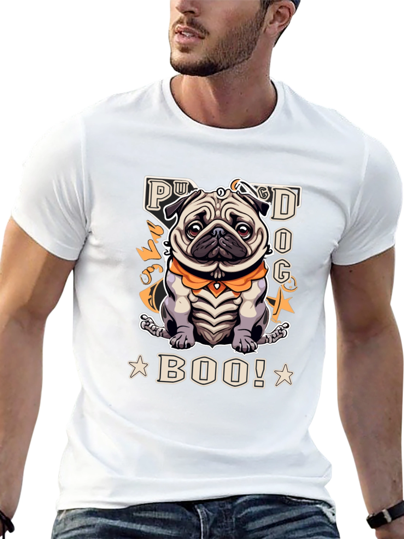 Pug Dog Boo! Graphic T-Shirt