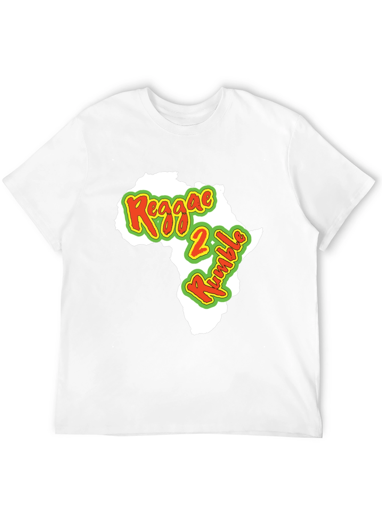 Reggae 2 Rumble Africa Map T-Shirt