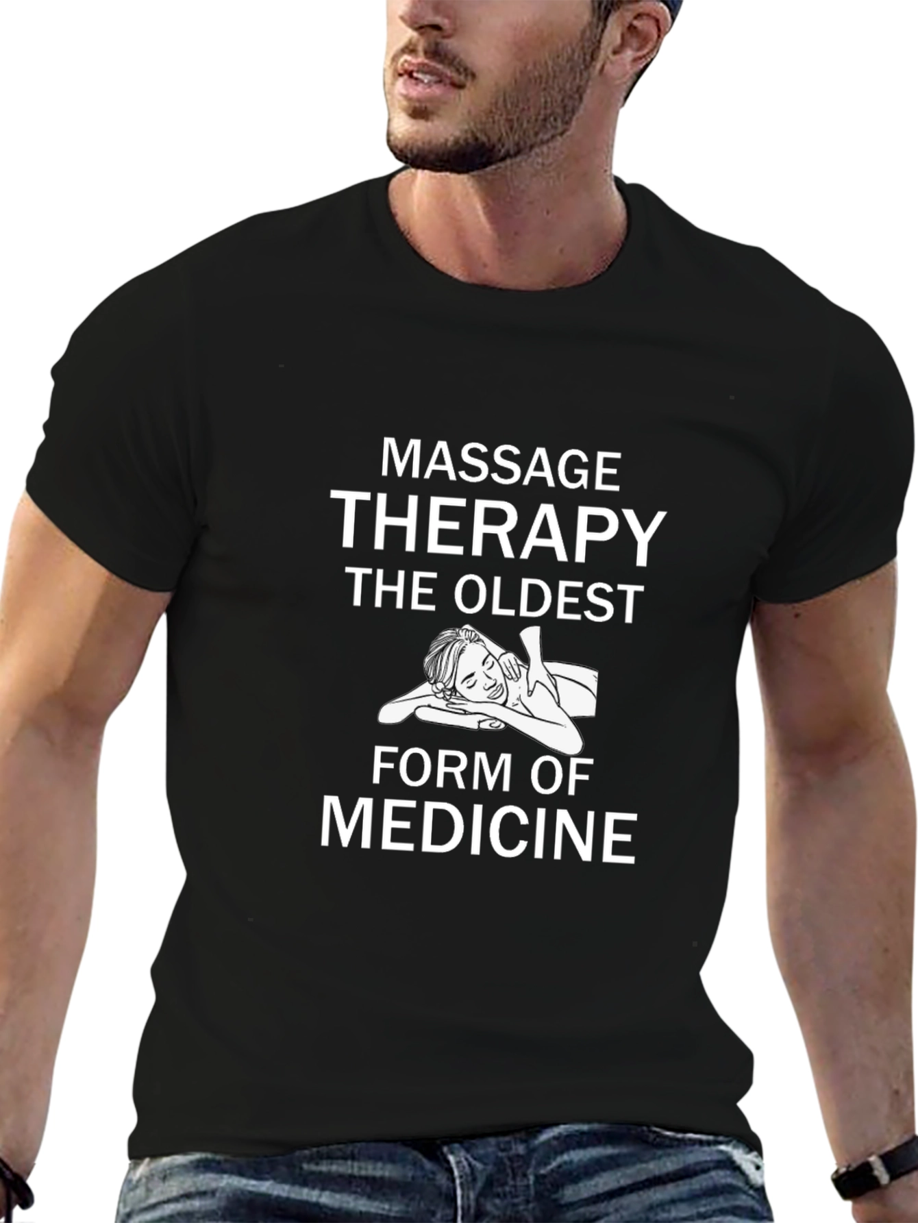 Massage Therapy Oldest Medicine Graphic Tee