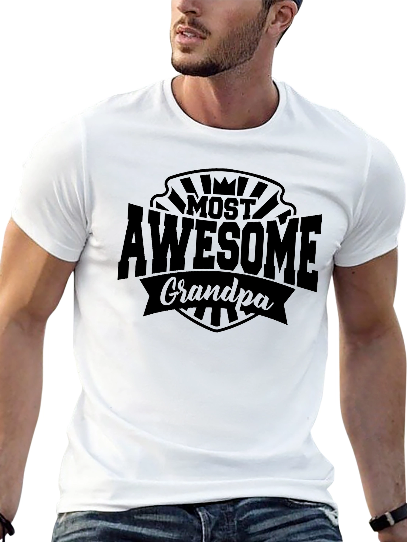 Most Awesome Grandpa T-Shirt - Perfect Gift